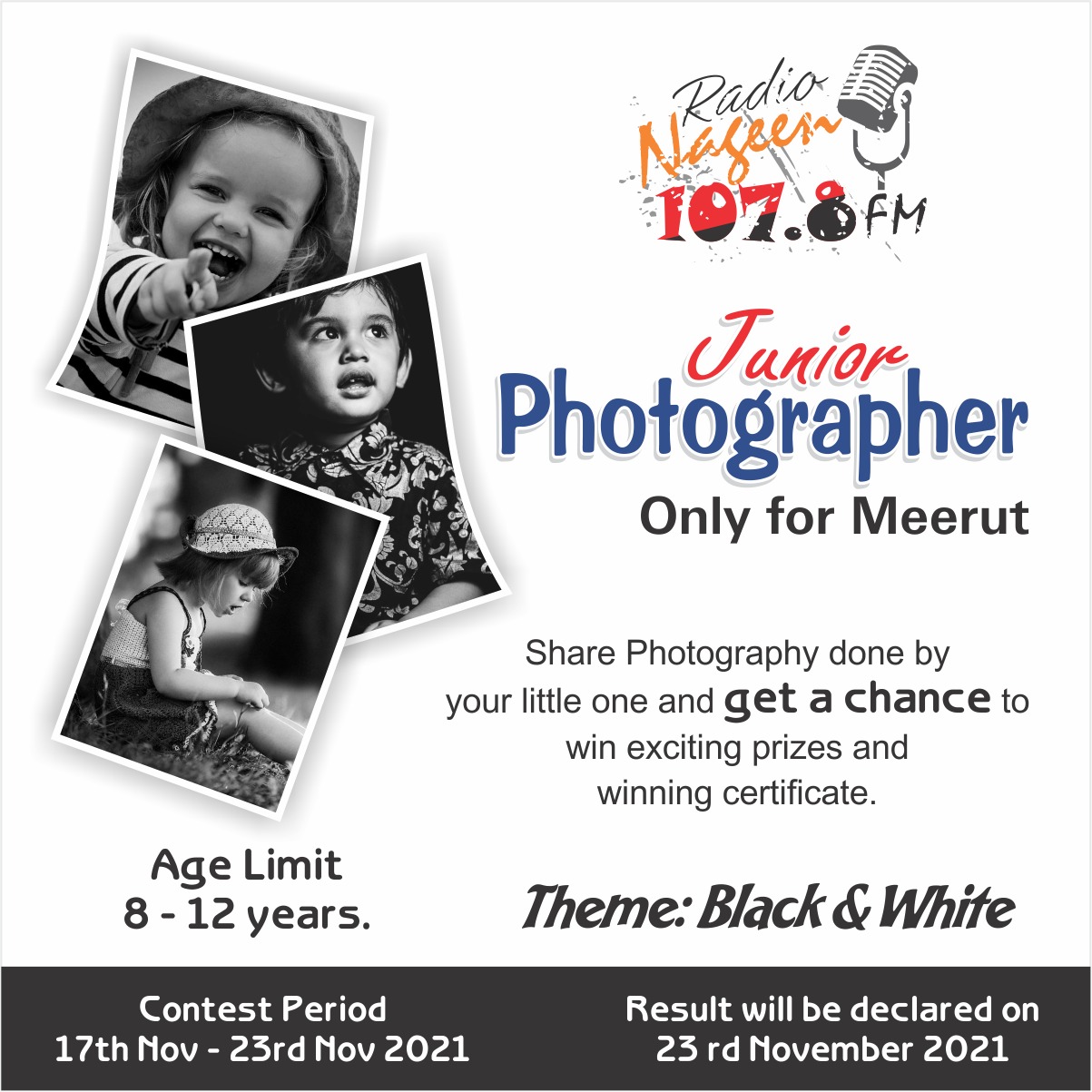 Junior Photographer (Only for Meerut)