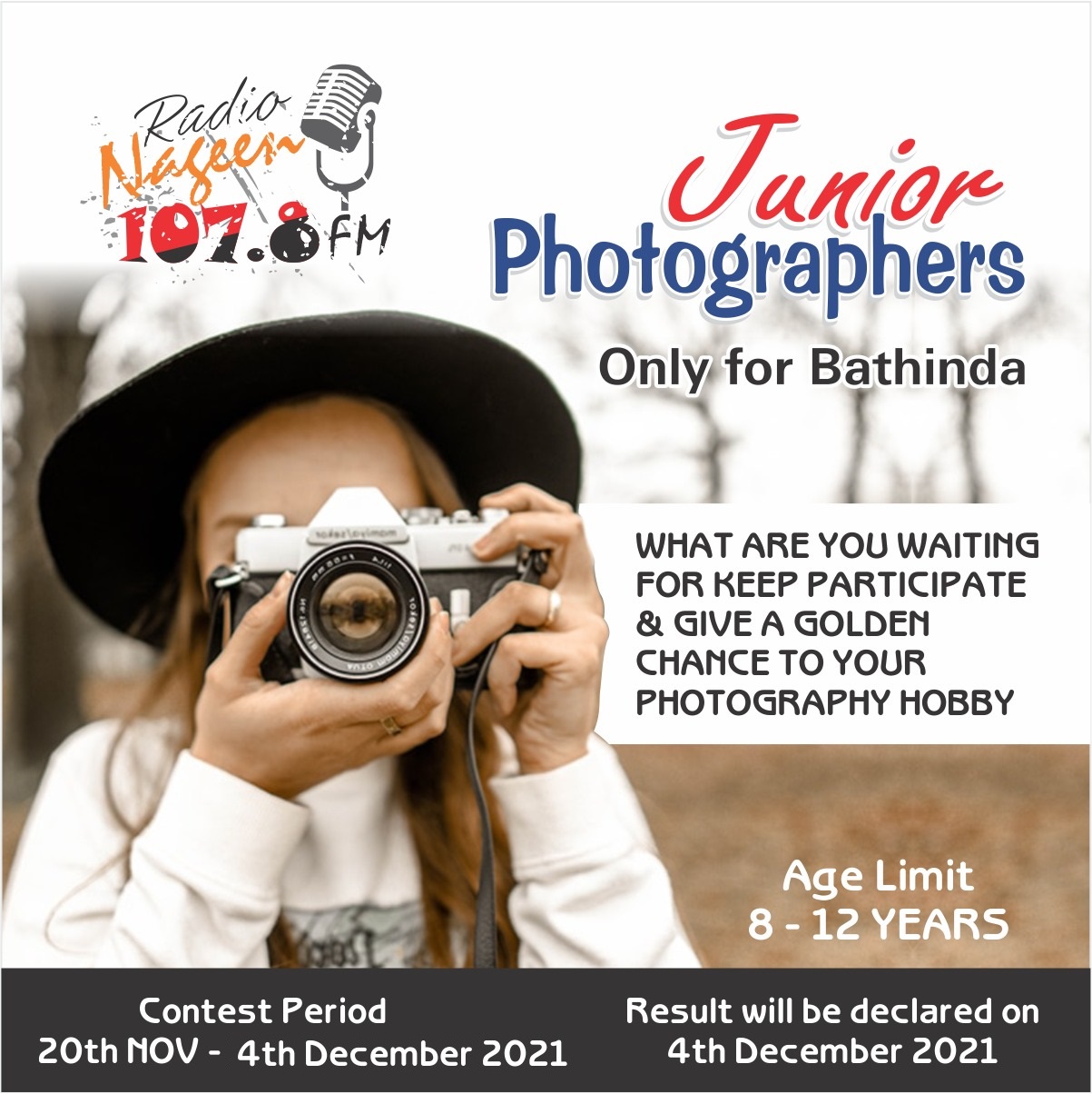 Junior Photographer (Only for Bathinda-Punjab)